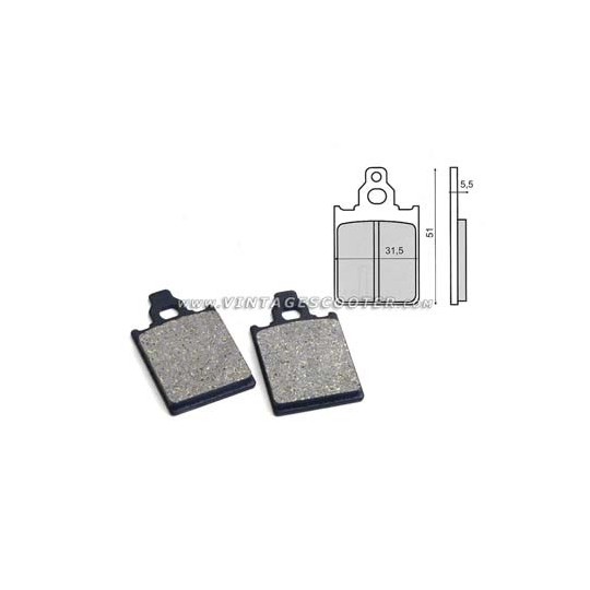 Plaquettes de frein avant Vespa PX frein à disque -2010